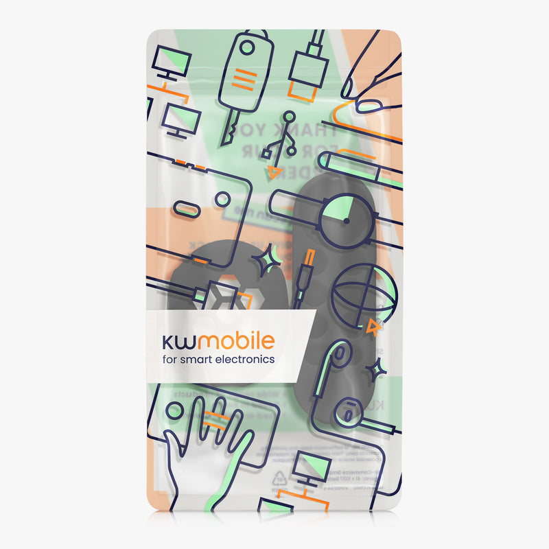 kwmobile Hülle für Fernbedienung und Streaming Gerät kompatibel mit Google Chromecast 2020 4K (not for New-Generation) Case Set für TV Zubehör