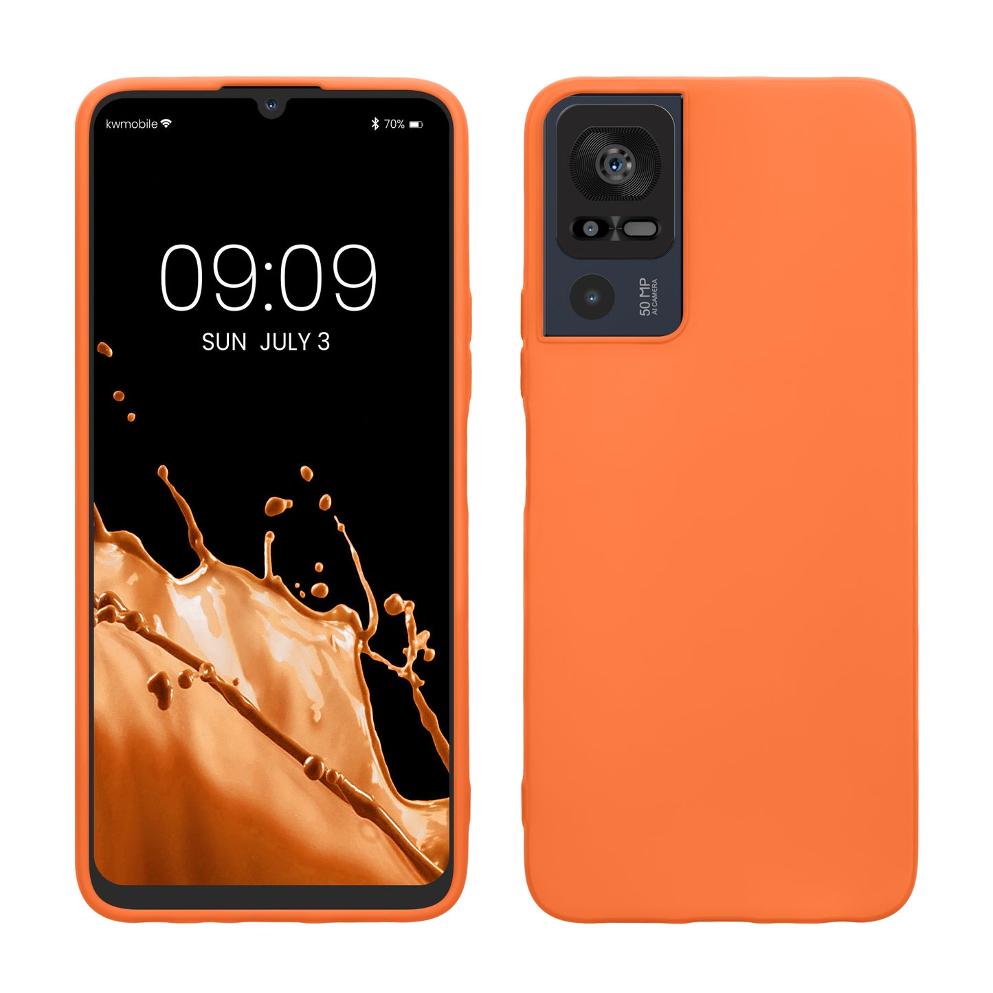 kwmobile Handyhülle für TCL 40 SE - Kabelloses Laden - Schutzhülle Cover