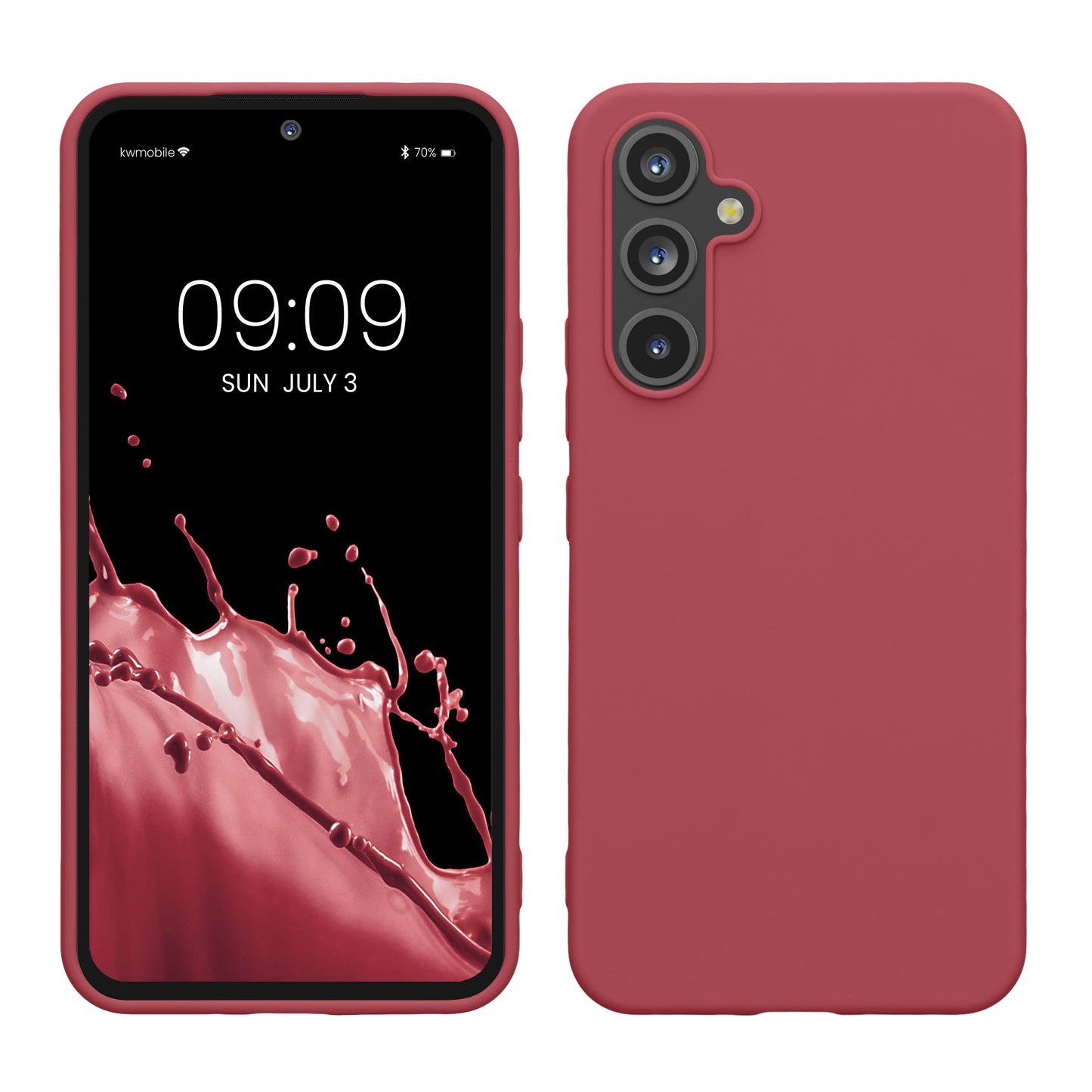 kwmobile Hülle kompatibel mit Samsung Galaxy A54 5G Hülle - Silikon Handyhülle - Schutzhülle stoßabsorbierend flexibel - Case