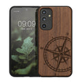 kwmobile Hülle kompatibel mit Samsung Galaxy A54 5G Handy Cover TPU Handyhülle Kompass Vintage