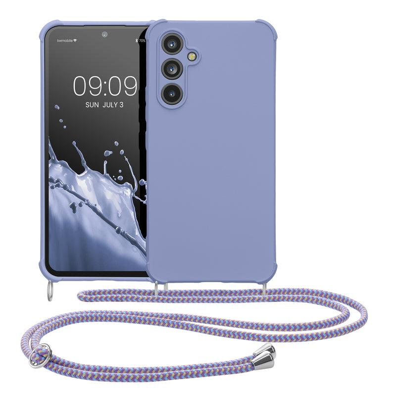 kwmobile Necklace Case kompatibel mit Samsung Galaxy A54 5G Hülle Cover mit Kordel zum Umhängen Silikon Schutzhülle