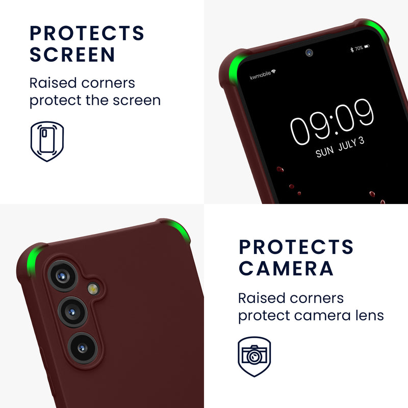 kwmobile Necklace Case kompatibel mit Samsung Galaxy A54 5G Hülle Cover mit Kordel zum Umhängen Silikon Schutzhülle
