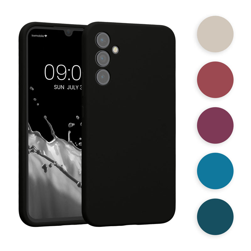 kwmobile Handyhülle kompatibel mit Samsung Galaxy A34 5G Hülle - gummierte Handy Case aus Silikon in Warme Aprikose Warme Aprikose  