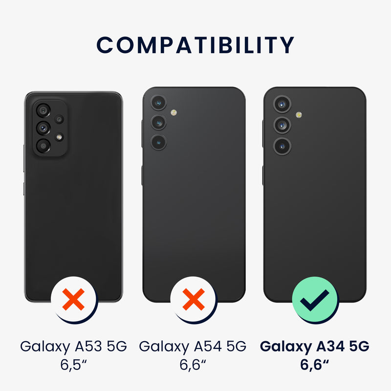 kwmobile Hülle kompatibel mit Samsung Galaxy A34 5G - Handyhülle - Handy Case