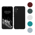kwmobile Hülle kompatibel mit Samsung Galaxy A34 5G Hülle - weiches TPU Silikon Case - Cover geeignet für kabelloses Laden - Hellblau matt Hellblau matt  
