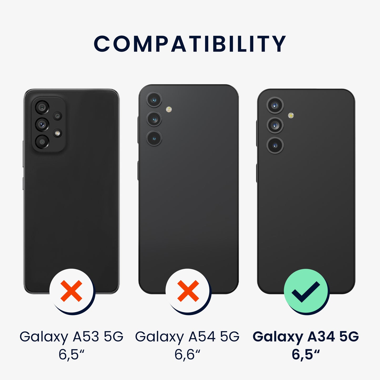 3x Folie kristallklar für Samsung Galaxy A34 5G