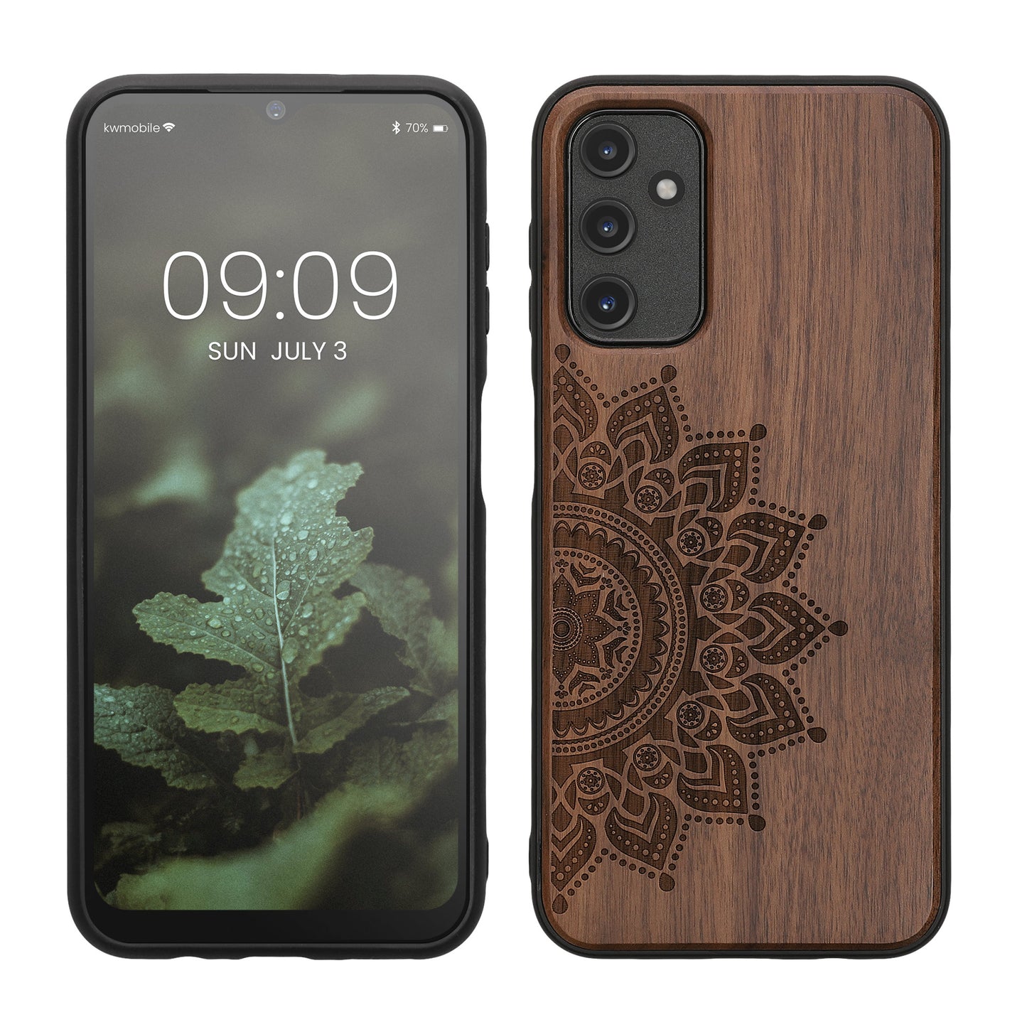 kwmobile Hülle kompatibel mit Samsung Galaxy A14 5G Handy Cover TPU Handyhülle Kompass Vintage