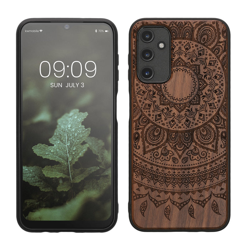 kwmobile Hülle kompatibel mit Samsung Galaxy A14 5G Handy Cover TPU Handyhülle Kompass Vintage