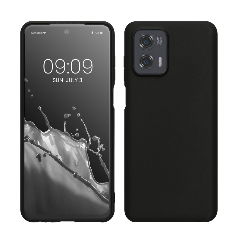 TPU Hülle für Motorola Moto G73 5G in Schwarz matt