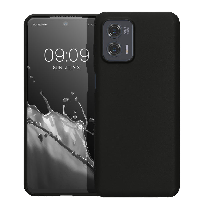 TPU Hülle für Motorola Moto G73 5G in Schwarz matt