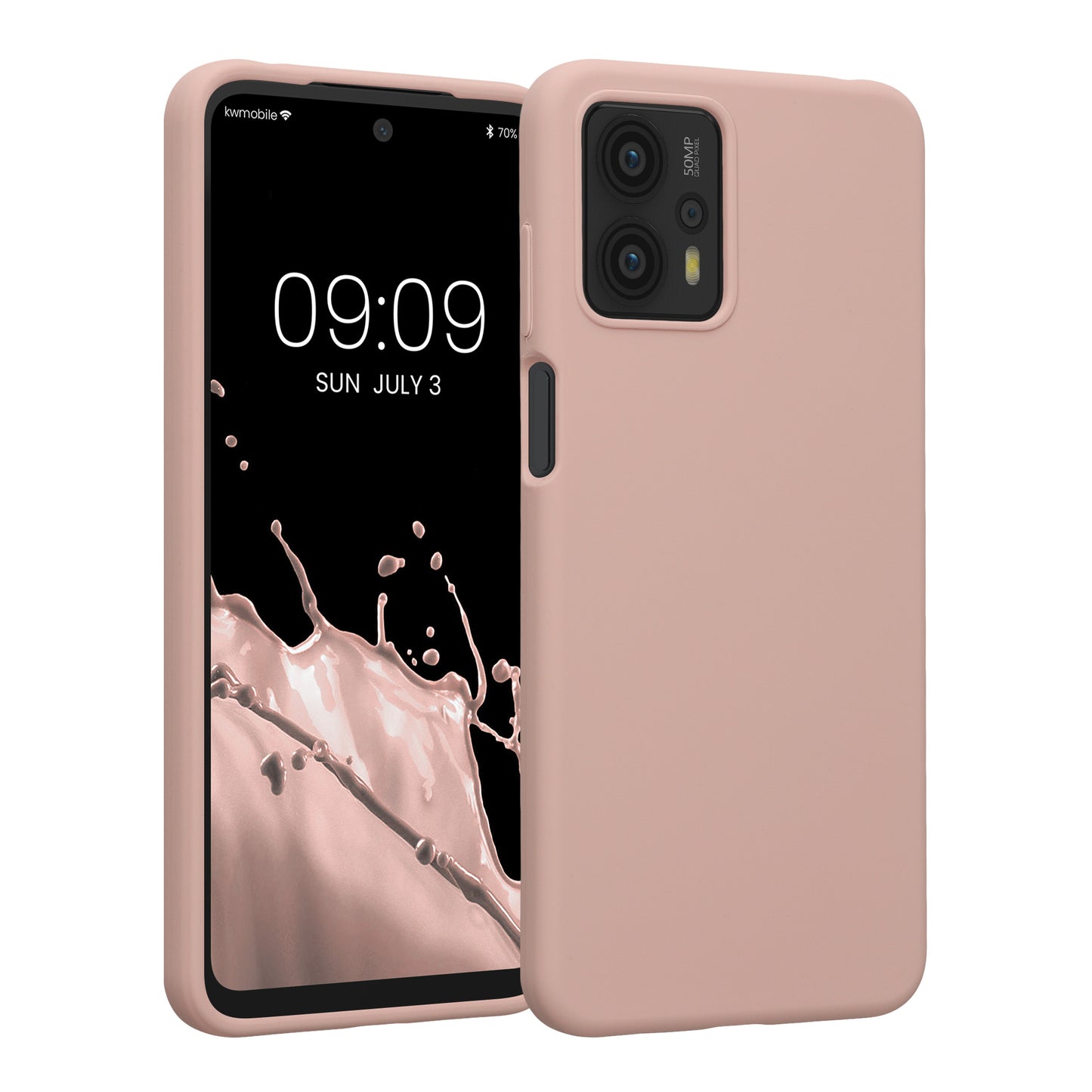 kwmobile Handyhülle für Motorola Moto G23 / Moto G13 Hülle - Case - Kabelloses Laden - Schutzhülle Cover