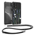 kwmobile Necklace Case kompatibel mit Motorola Moto G23 / Moto G13 Hülle Silikon Cover mit Handykette