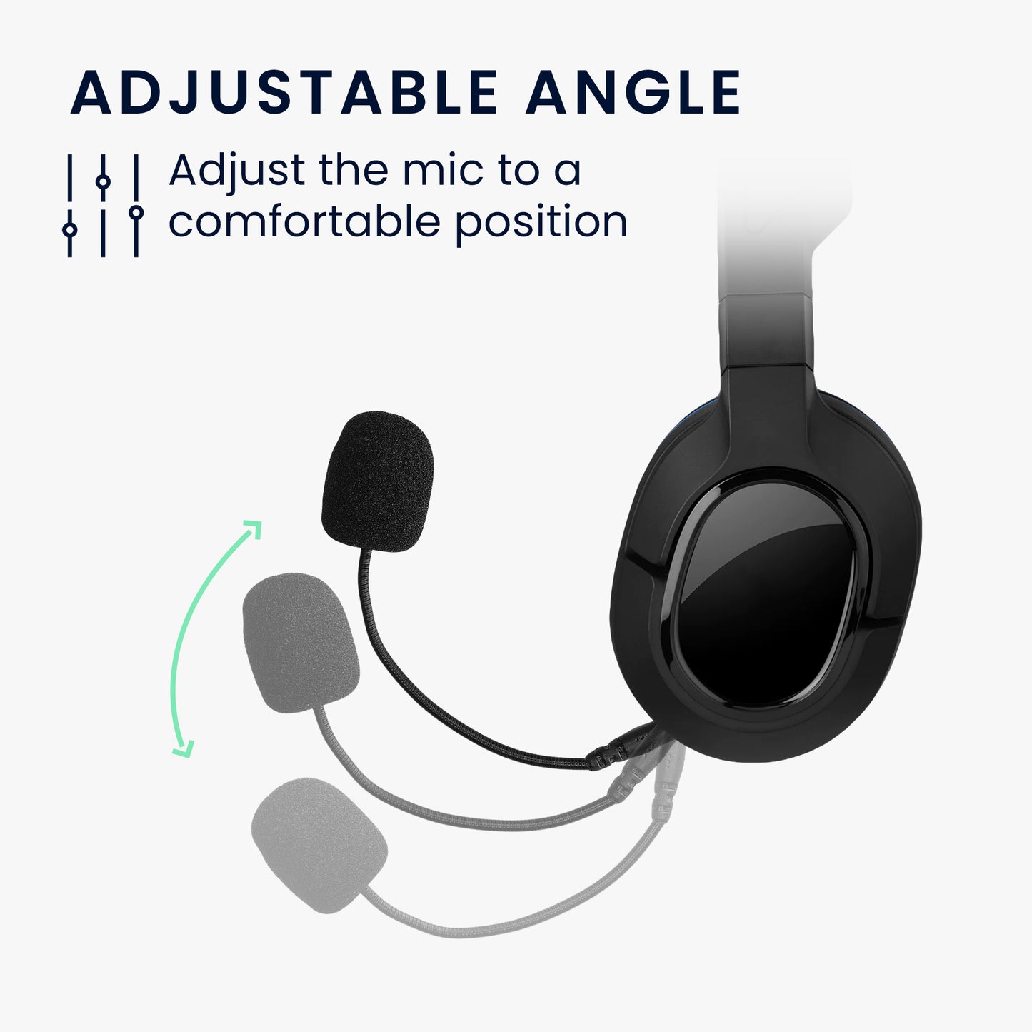 kwmobile Ersatz Kopfhörer Mikrofon kompatibel mit Turtle Beach Stealth 400 / 420x / 450 / 520 / Recon 50x / 50p / 60p Headset - Gaming Headphones Mikrofon mit 3,5 mm Klinkenstecker