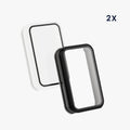 kwmobile Glas Hülle für Huami Amazfit Band 7 Schutzhülle Fullbody Fitnesstracker Case Set