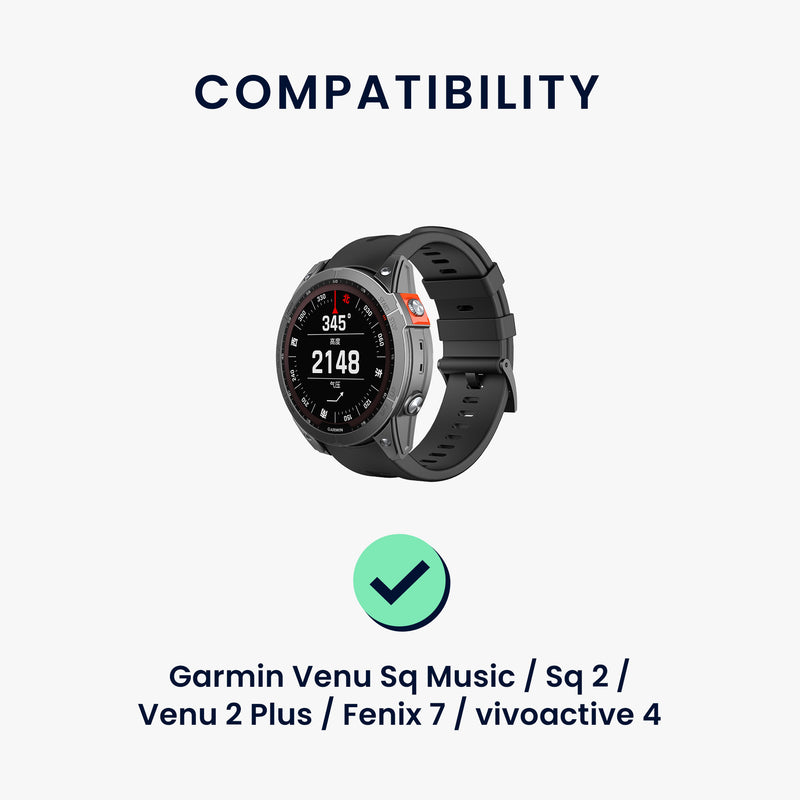 kwmobile USB C Ladekabel kompatibel mit Garmin Venu Sq Music / Sq 2 / Venu 2 Plus / Fenix 7 / vivoactive 4 Kabel Charger Smart Watch Ersatzkabel Fitnesstracker Aufladekabel