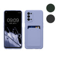 kwmobile Handyhülle kompatibel mit Oppo A74 (5G) / A54 (5G) Hülle - Handy Cover mit Fach für Karten - in Schwarz matt Schwarz matt  