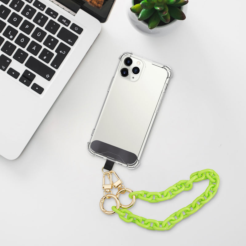 kwmobile Universelle Handykette - Handyband zum Umhängen mit Universalhalterung - 35 x 1,4 cm