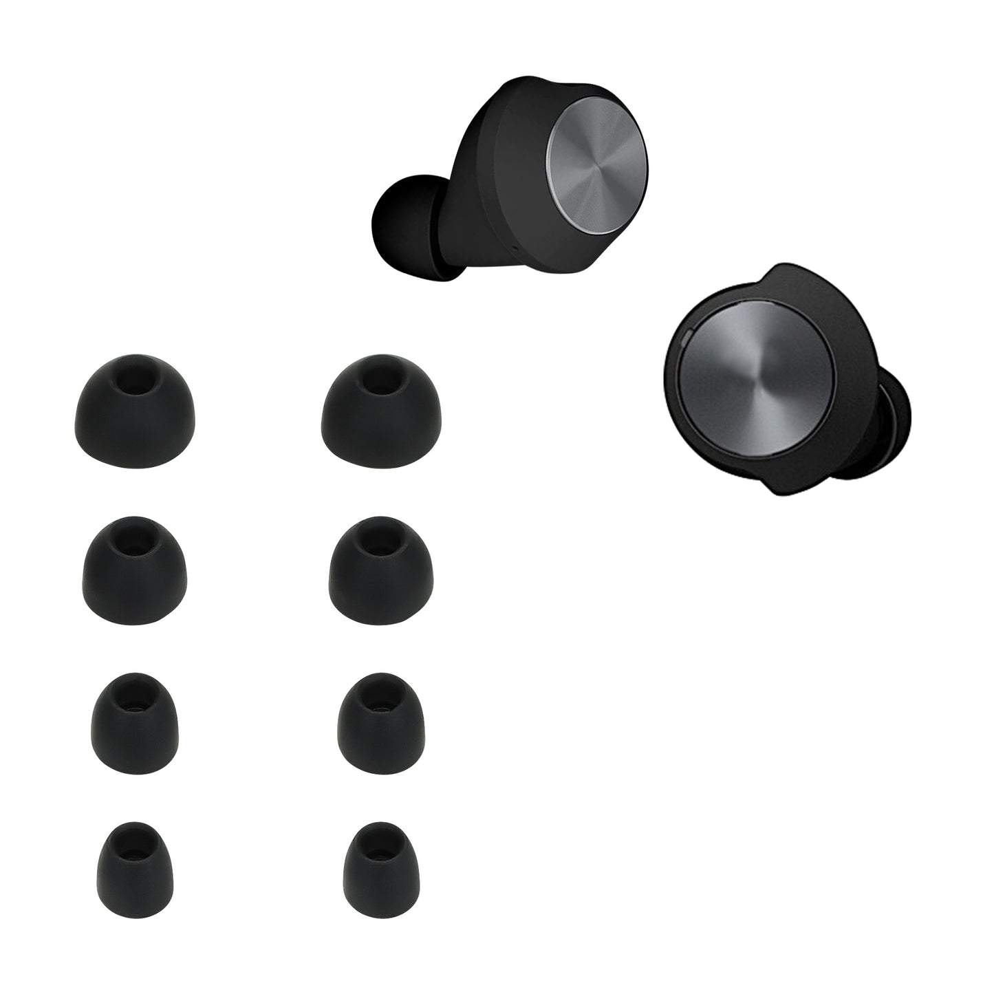 kwmobile Ersatzpolster kompatibel mit Beoplay B&O EQ / H3 / H5 / E4 / E6 / E8 - 4 Größen - Ersatz Ohrstöpsel In-Ear Kopfhörer - Polster