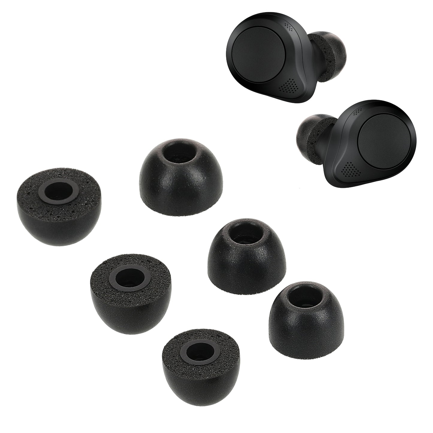 kwmobile Ersatz In Ear Kopfhörer kompatibel mit Jabra Elite 85t - Polster Ohrstöpsel In-Ear Ohrhörer