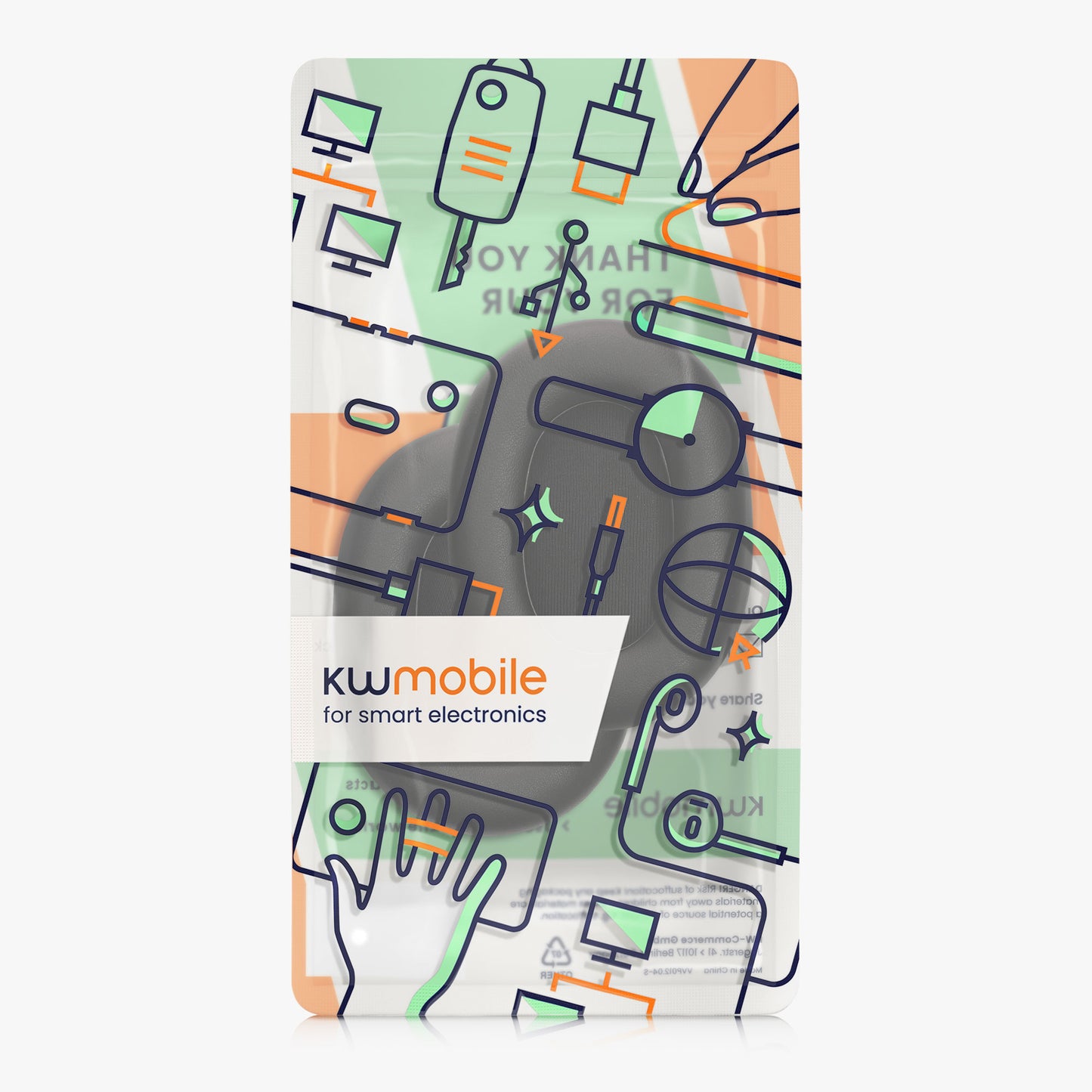 kwmobile Ohr Polster für Jabra Elite 85h Ohrpolster Ersatz Ohrpolster Kopfhörer Ersatzteile Kopfhörer Ersatzpolster für Over Ear Headphones