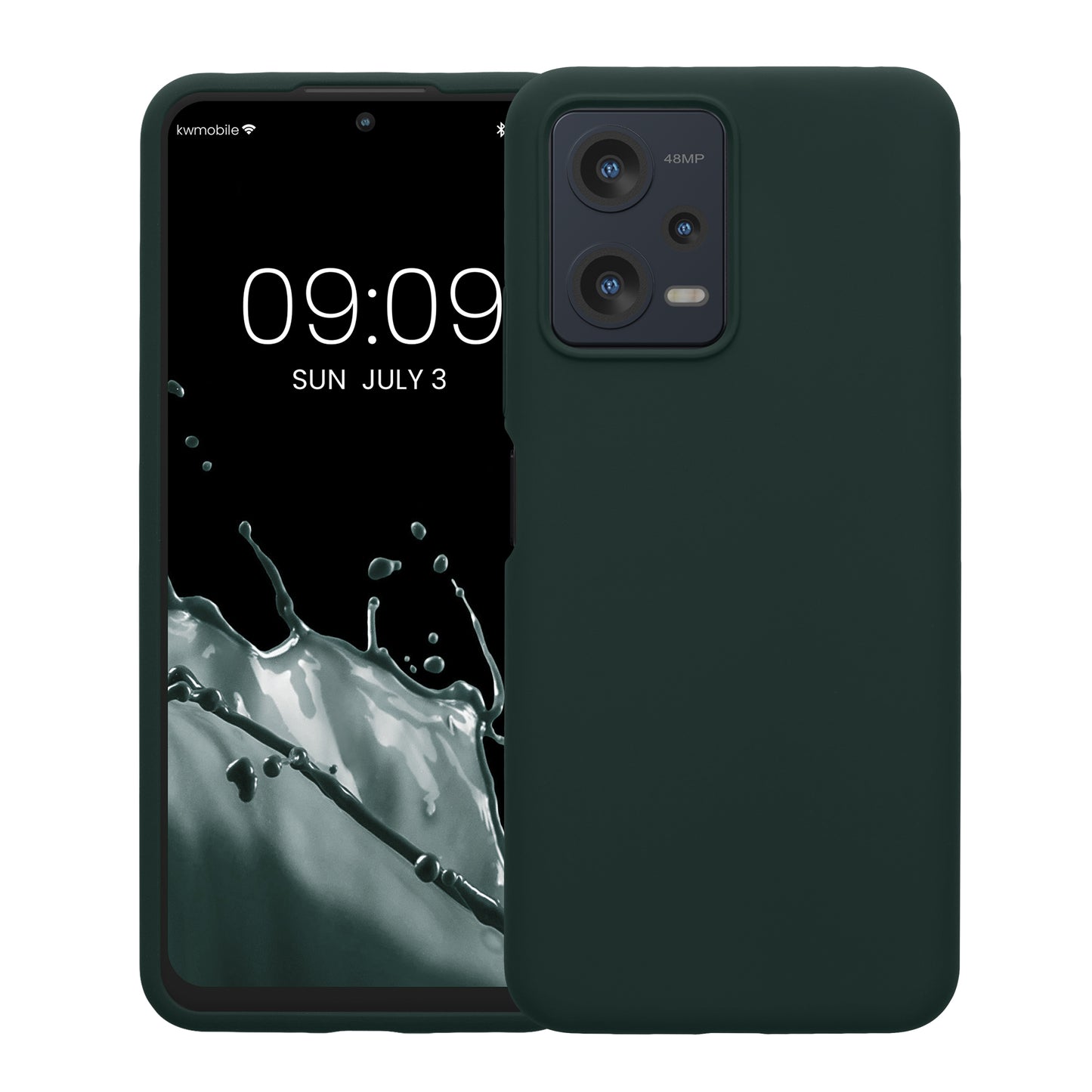 kwmobile Handyhülle für Xiaomi Redmi Note 12 5G / POCO X5 5G Hülle - Case Silikon - Kabelloses Laden - Schutzhülle Cover