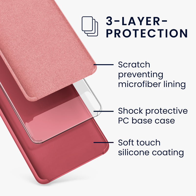 kwmobile Handyhülle für Xiaomi Redmi Note 12 5G / POCO X5 5G Hülle - Case Silikon - Kabelloses Laden - Schutzhülle Cover