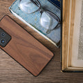 Holzhülle mit TPU Bumper für Xiaomi Poco X5 Pro 5G Walnussholz