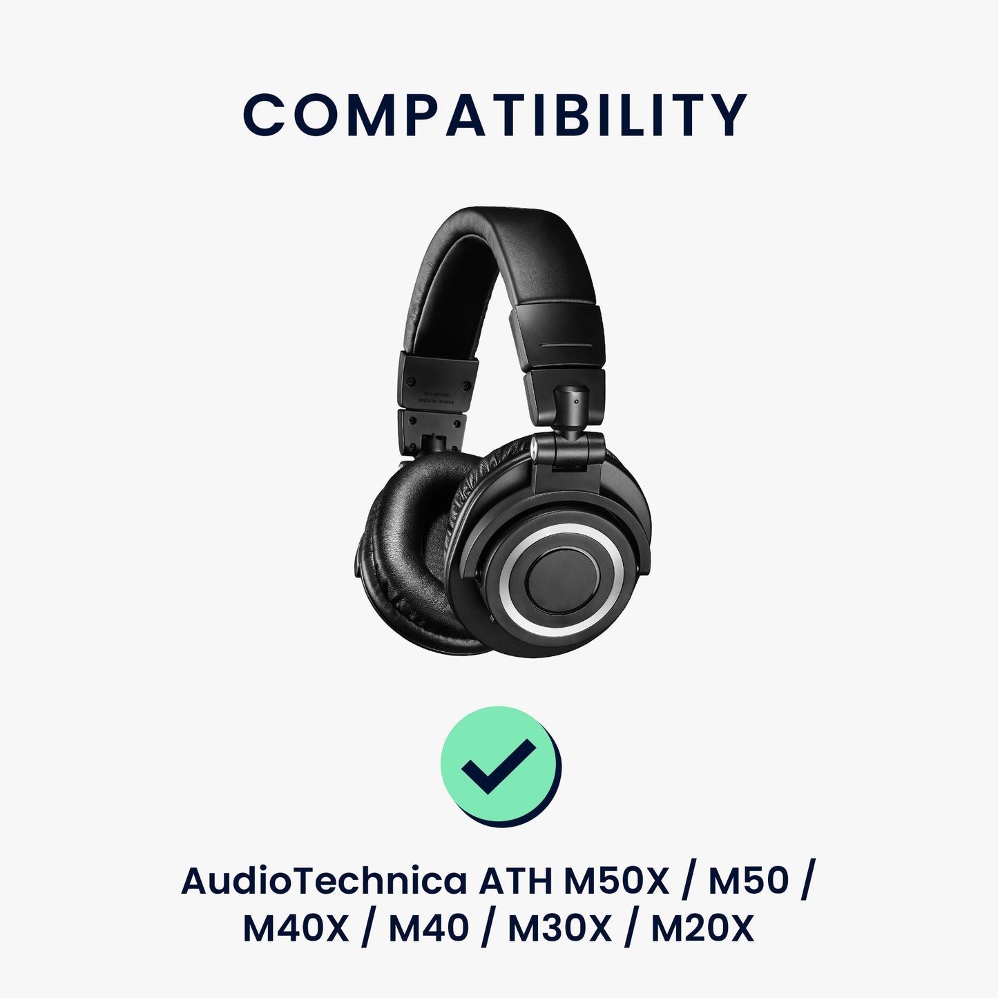 kwmobile Kopfband Abdeckung kompatibel mit AudioTechnica ATH M50X / M50 / M40X / M40 / M30X / M20X Case - Stirnband Polster - Kopfhörer Schutz