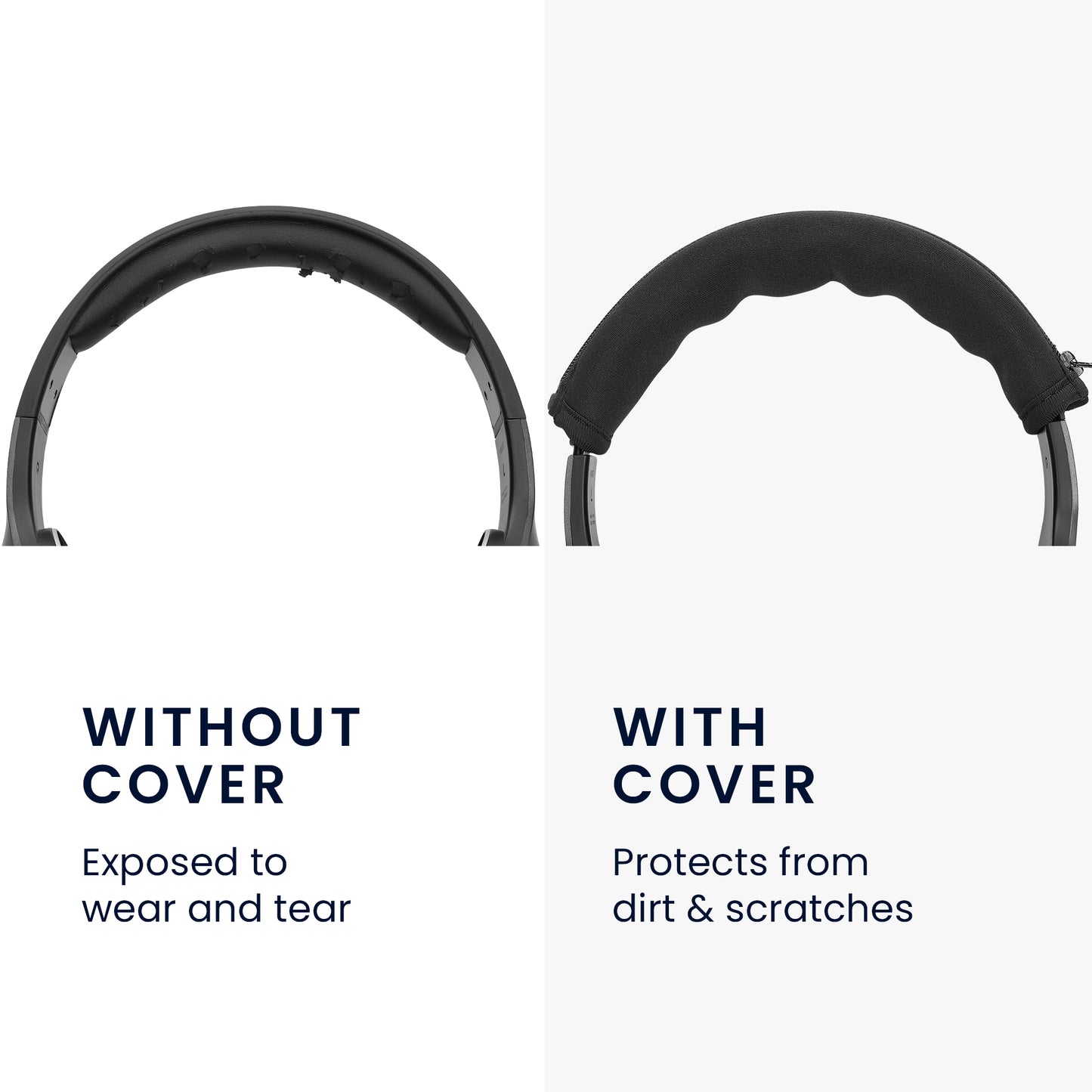 kwmobile Kopfband Abdeckung kompatibel mit AudioTechnica ATH M50X / M50 / M40X / M40 / M30X / M20X Case - Stirnband Polster - Kopfhörer Schutz