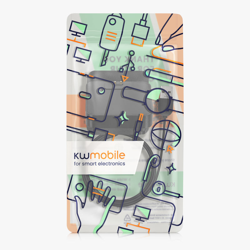 kwmobile USB Ladegerät kompatibel mit Xiaomi Redmi Band 2 USB Kabel Charger Stand Smart Watch Ladestation Docking Station Ladekabel mit Standfunktion