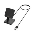 kwmobile USB Ladegerät kompatibel mit Xiaomi Redmi Band 2 - USB Kabel Charger Stand - Smart Watch Ladestation - Docking Station - Ladekabel mit Standfunktion Schwarz  