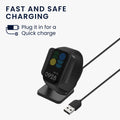 kwmobile USB Ladegerät kompatibel mit Xiaomi Redmi Band 2 USB Kabel Charger Stand Smart Watch Ladestation Docking Station Ladekabel mit Standfunktion