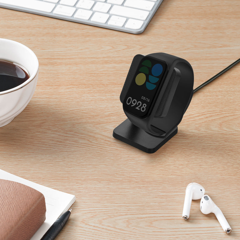kwmobile USB Ladegerät kompatibel mit Xiaomi Redmi Band 2 USB Kabel Charger Stand Smart Watch Ladestation Docking Station Ladekabel mit Standfunktion