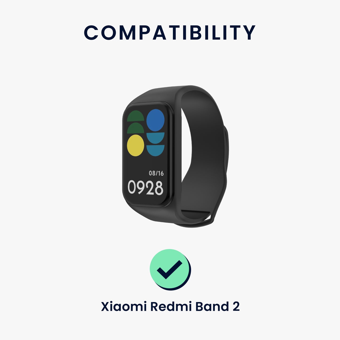 kwmobile USB Ladegerät kompatibel mit Xiaomi Redmi Band 2 USB Kabel Charger Stand Smart Watch Ladestation Docking Station Ladekabel mit Standfunktion