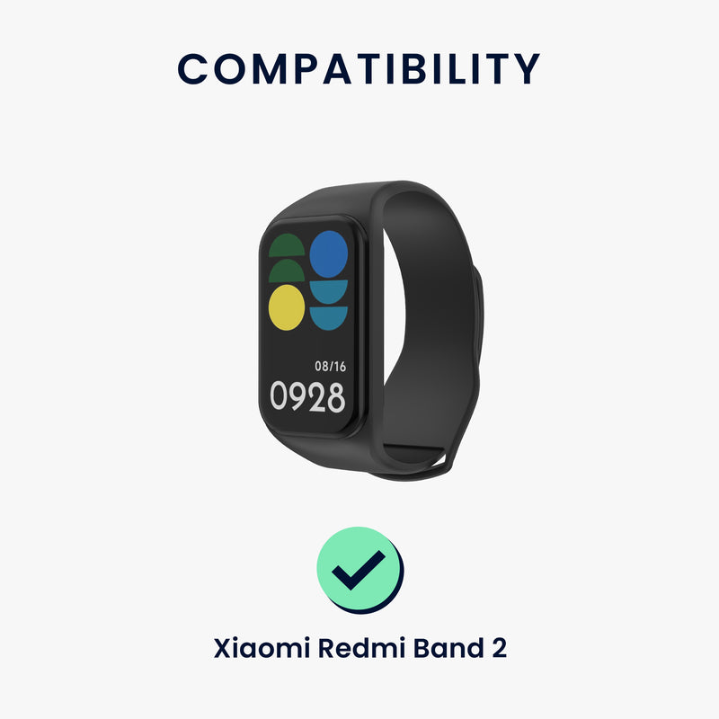 kwmobile USB Ladegerät kompatibel mit Xiaomi Redmi Band 2 USB Kabel Charger Stand Smart Watch Ladestation Docking Station Ladekabel mit Standfunktion