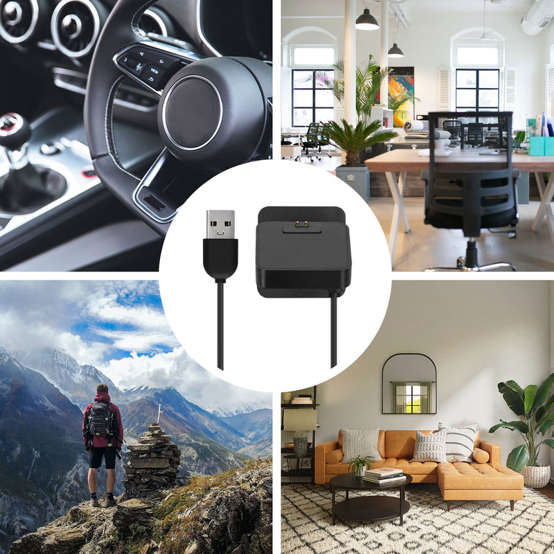 kwmobile USB Ladegerät kompatibel mit Xiaomi Redmi Band 2 USB Kabel Charger Stand Smart Watch Ladestation Docking Station Ladekabel mit Standfunktion