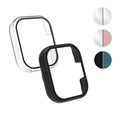 kwmobile 2x Cover kompatibel mit Xiaomi Redmi Mi Watch Lite 3 / Redmi Watch 3 Hülle - Fullbody Fitnesstracker Case Set aus Glas - Schwarz Grün Schwarz  [dsg03]