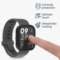 kwmobile Glas Hülle für Xiaomi Redmi Mi Watch Lite 3 / Redmi Watch 3 Schutzhülle Fullbody Fitnesstracker Case Set