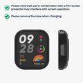 kwmobile Glas Hülle für Xiaomi Redmi Mi Watch Lite 3 / Redmi Watch 3 Schutzhülle Fullbody Fitnesstracker Case Set