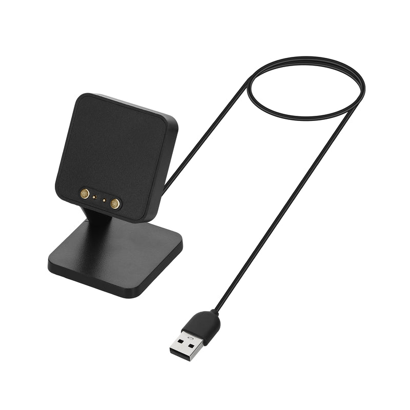 kwmobile USB Ladegerät kompatibel mit Haylou RT2 LS10 / Solar LS05 / RT LS05S USB Kabel Charger Stand Smart Watch Ladestation Docking Station Ladekabel mit Standfunktion