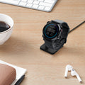 kwmobile USB Ladegerät kompatibel mit Haylou RT2 LS10 / Solar LS05 / RT LS05S USB Kabel Charger Stand Smart Watch Ladestation Docking Station Ladekabel mit Standfunktion