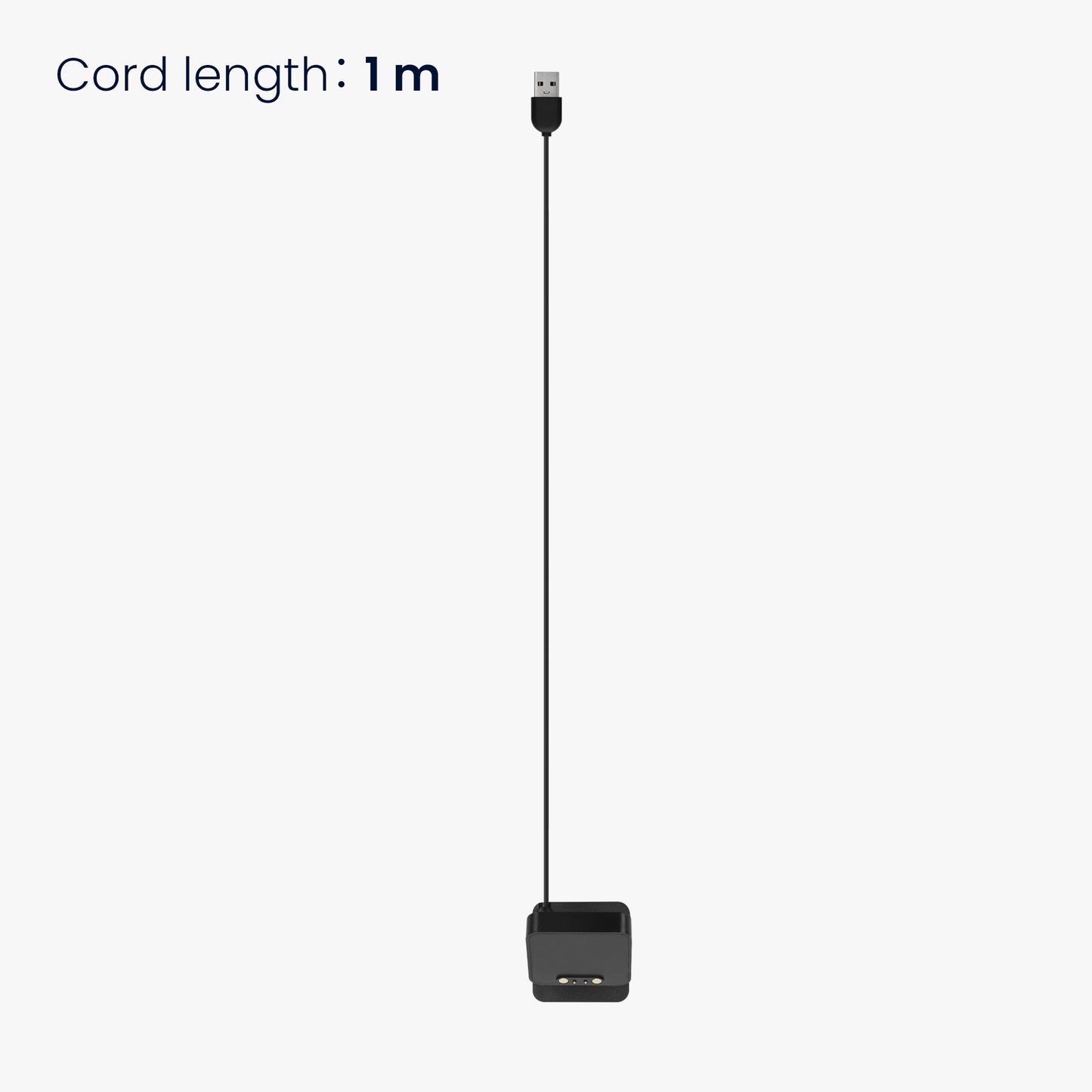 kwmobile USB Ladegerät kompatibel mit Haylou RT2 LS10 / Solar LS05 / RT LS05S USB Kabel Charger Stand Smart Watch Ladestation Docking Station Ladekabel mit Standfunktion