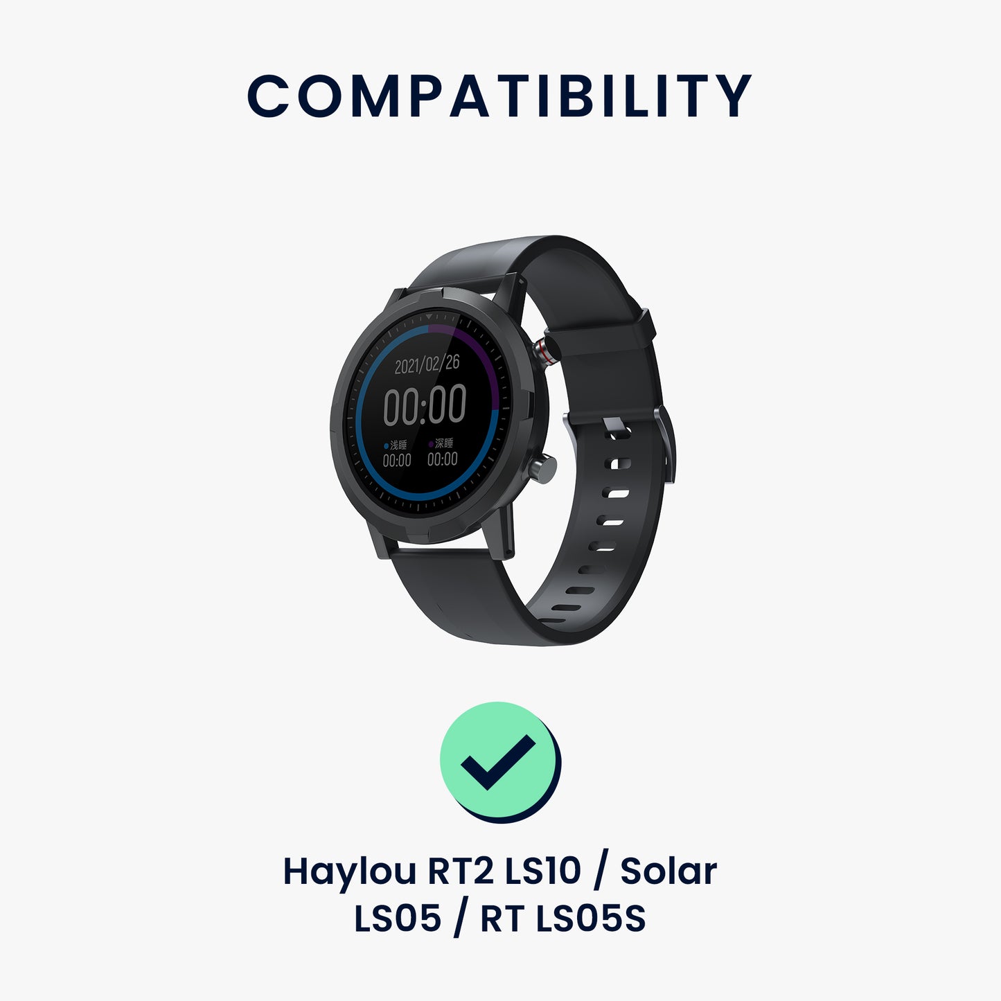 kwmobile USB Ladegerät kompatibel mit Haylou RT2 LS10 / Solar LS05 / RT LS05S USB Kabel Charger Stand Smart Watch Ladestation Docking Station Ladekabel mit Standfunktion