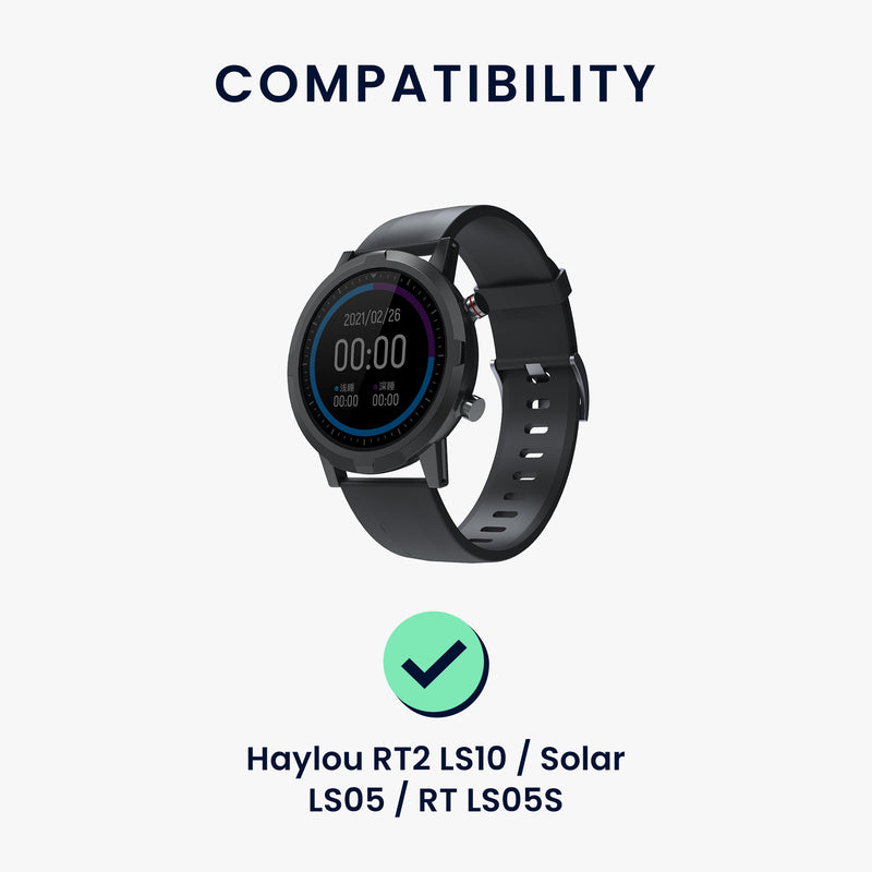 kwmobile USB Ladegerät kompatibel mit Haylou RT2 LS10 / Solar LS05 / RT LS05S USB Kabel Charger Stand Smart Watch Ladestation Docking Station Ladekabel mit Standfunktion