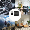 kwmobile USB Ladegerät kompatibel mit Haylou RT2 LS10 / Solar LS05 / RT LS05S USB Kabel Charger Stand Smart Watch Ladestation Docking Station Ladekabel mit Standfunktion