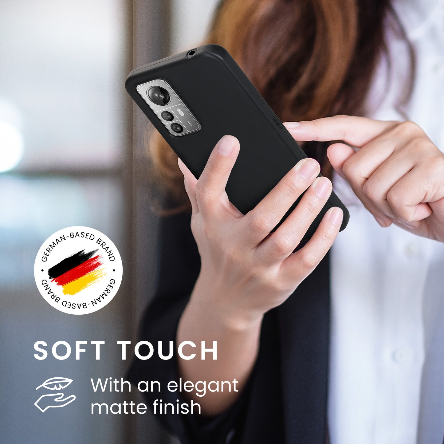 TPU Hülle für Blackview A85 in Schwarz matt