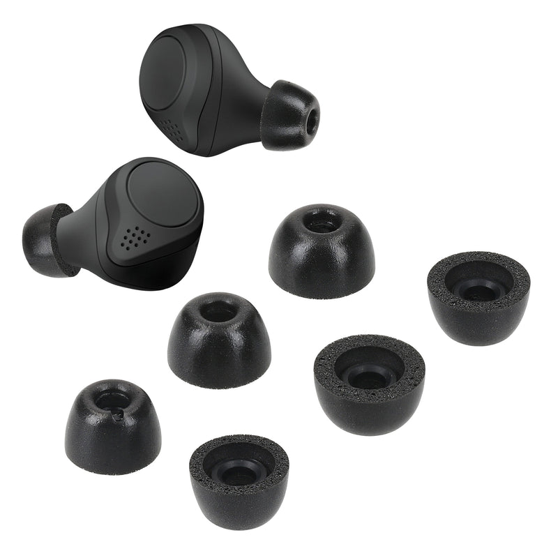 kwmobile 6x Ersatz In Ear Kopfhörer kompatibel mit Jabra Elite 75t /65t / Active - 3 Größen - Polster Ohrstöpsel In-Ear Ohrhörer