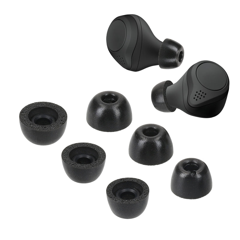 kwmobile 6x Ersatz In Ear Kopfhörer kompatibel mit Jabra Elite 75t /65t / Active - 3 Größen - Polster Ohrstöpsel In-Ear Ohrhörer