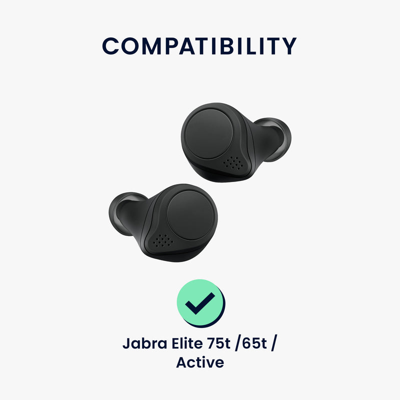 kwmobile 6x Ersatz In Ear Kopfhörer kompatibel mit Jabra Elite 75t /65t / Active - 3 Größen - Polster Ohrstöpsel In-Ear Ohrhörer