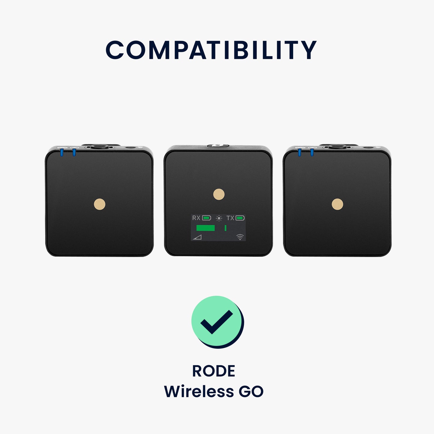kwmobile Hülle kompatibel mit RODE Wireless Go Hülle - Weiches Cover für Mini Mikrofon - Case